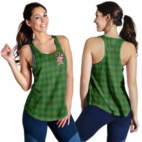 Armory Irish Clan Tartan Women's Racerback Tanks with Coat of Arms