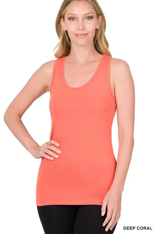 Cotton Spandex Racerback Tank Top