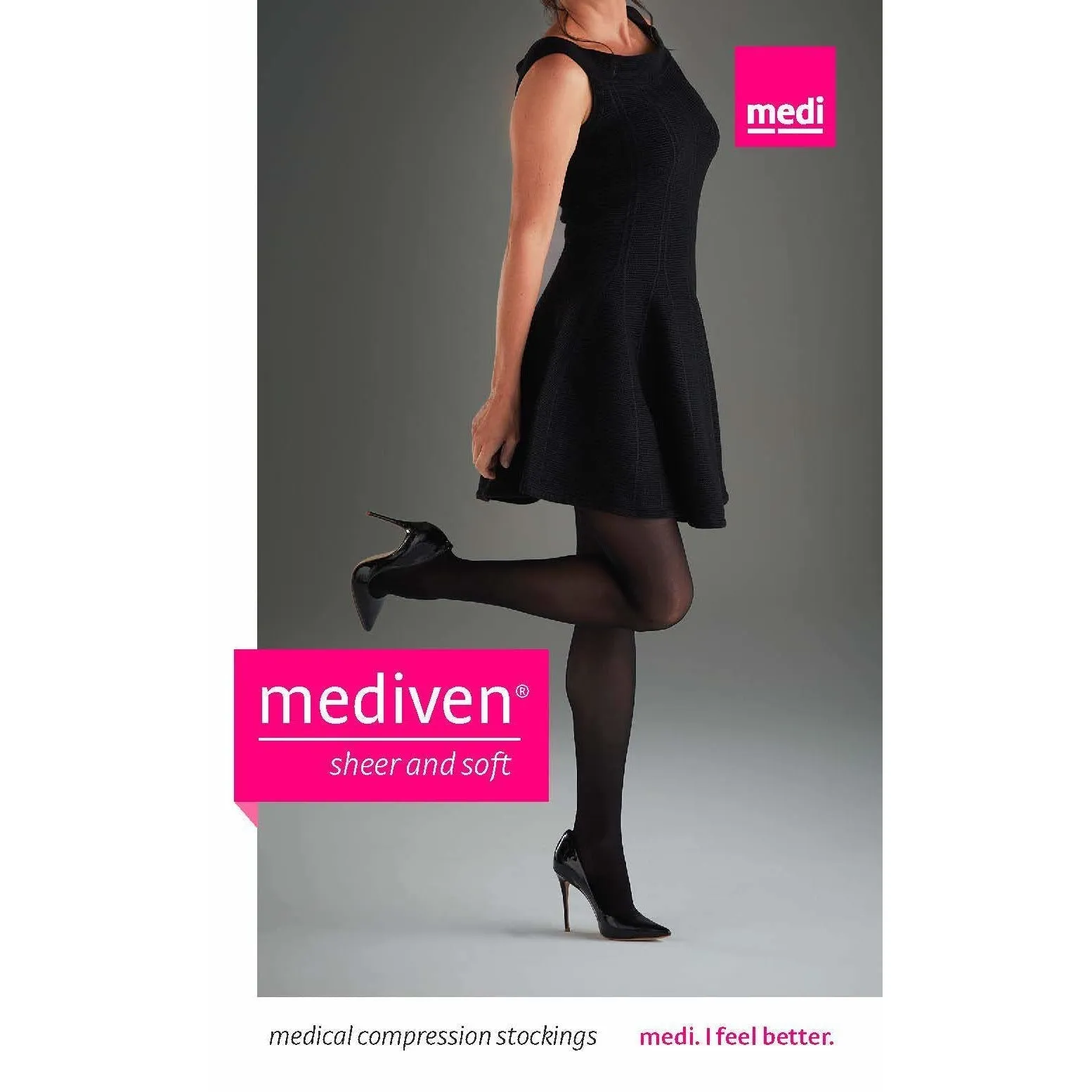 Mediven Sheer & Soft Women's Pantyhose 30-40 mmHg, Open Toe