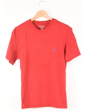 Nautica Plain Red T-shirt - M