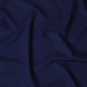 Navy Blue Swiss 100% Cotton Dobby Shirting Fabric - 150cm Wide, Luxurious Texture-D18894