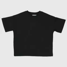 Plain Black Short-Sleeved T-Shirt