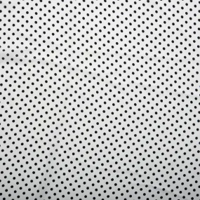 POLKA DOT Printed Polyester - White / Black