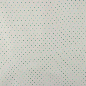 Satin- VICTORIA - Dots - Aqua