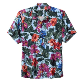 Tommy Bahama Garden Of Hope And Courage Camp Shirt - Aqua Ice