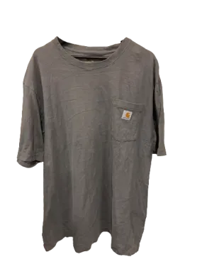 Vintage Carhartt Logo Grey T-shirt X-Large