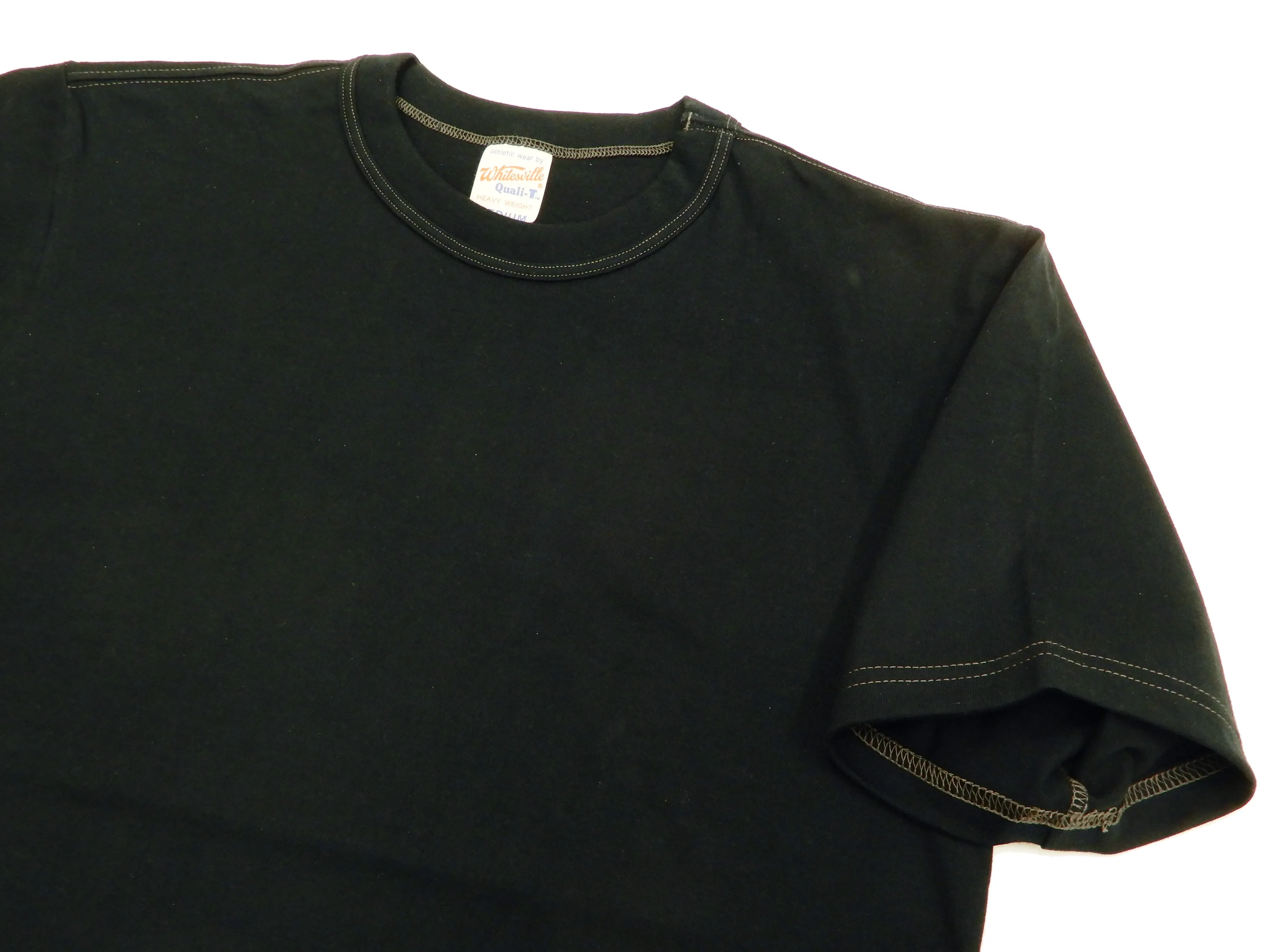 Whitesville 2-Pack T-shirts Men's Plain Short Sleeve Loopwheeled Tees by Toyo Enterprises WV73544 119 Black