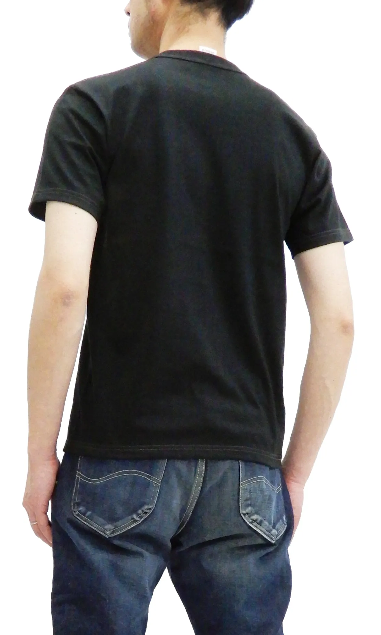 Whitesville 2-Pack T-shirts Men's Plain Short Sleeve Loopwheeled Tees by Toyo Enterprises WV73544 119 Black